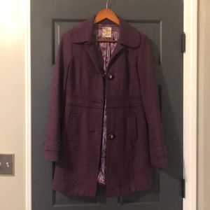 Purple pea coat